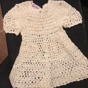 Vintage Crochet gown infant